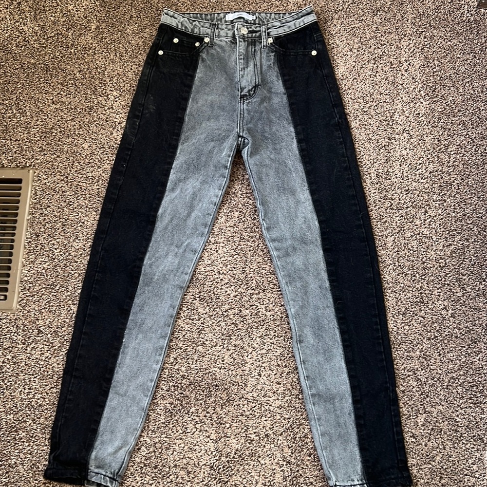 Multi colored jeans